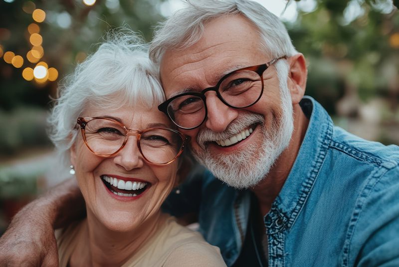 Smiling couple